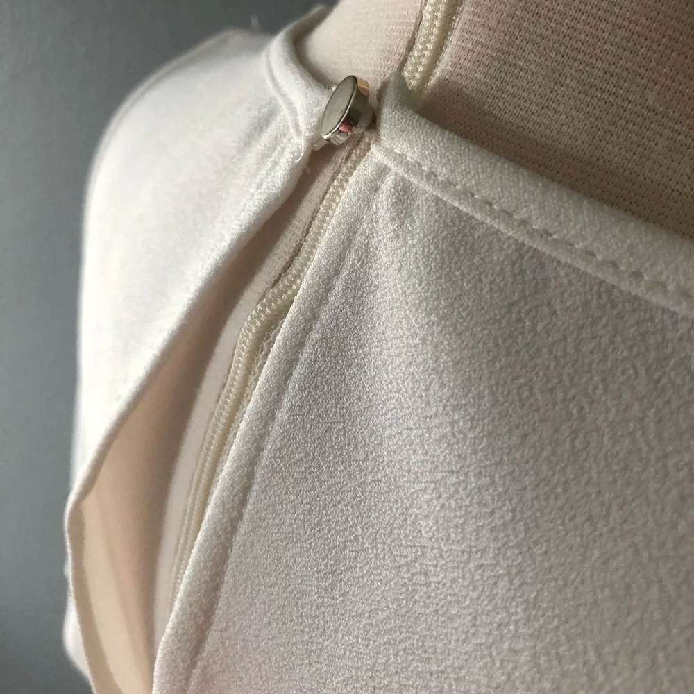 SheIn White Ruffle Cold Shoulder Mini Dress - Picture 6 of 16